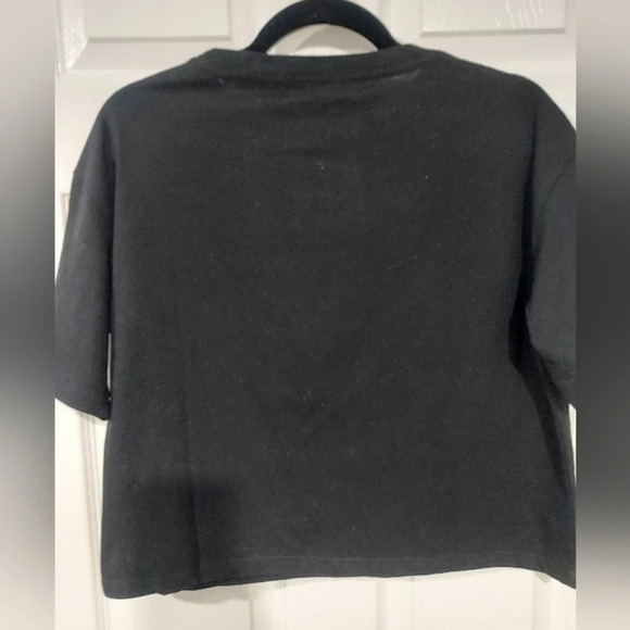 NWOT AC/DC Highway to Hell Graphic Cropped Tee Shirt in Size L - Picture 8 of 8